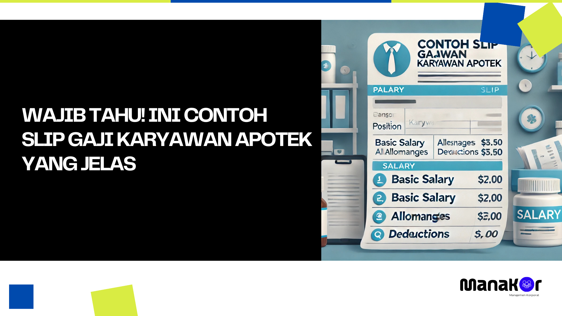 Contoh Slip Gaji Karyawan Apotek