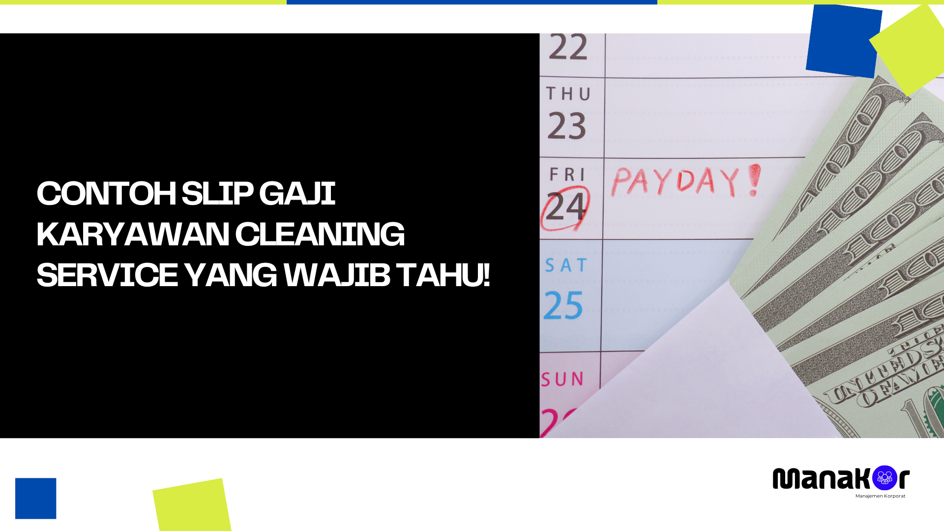 Contoh Slip Gaji Karyawan Cleaning Service