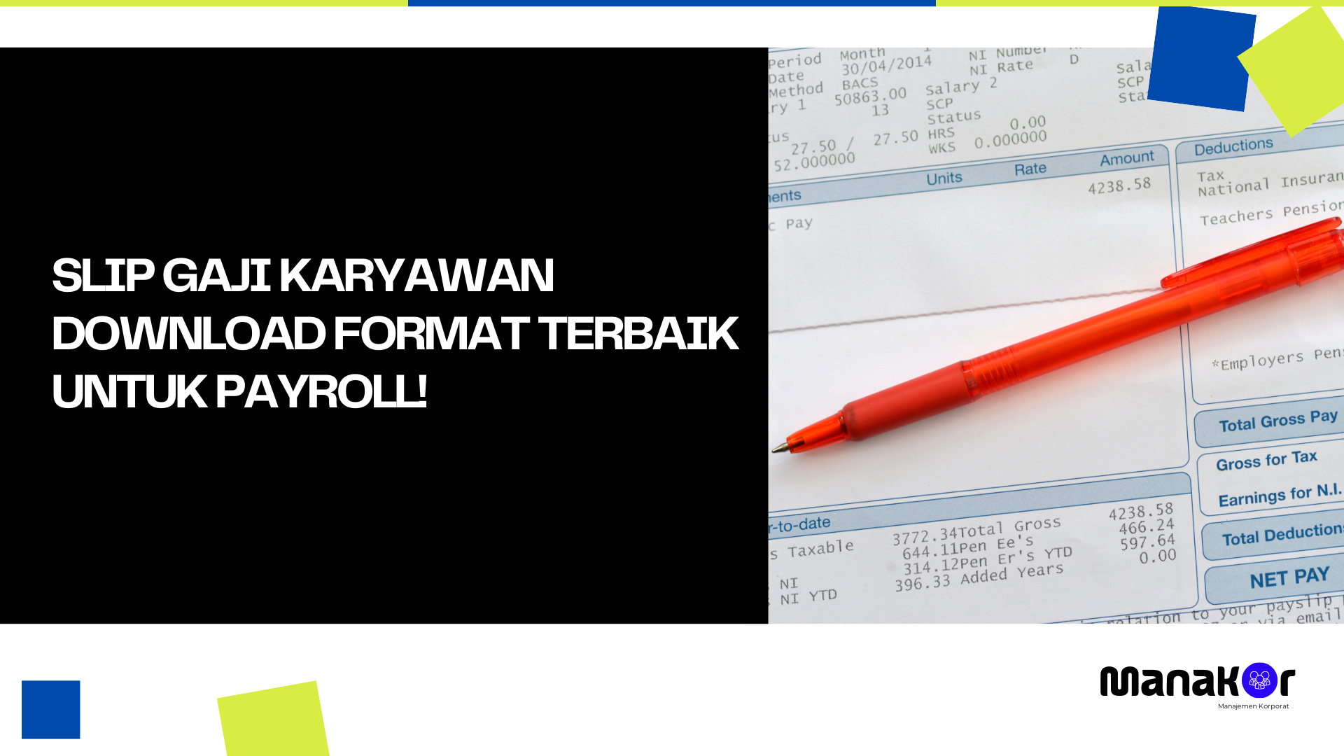 Contoh Slip Gaji Karyawan Download