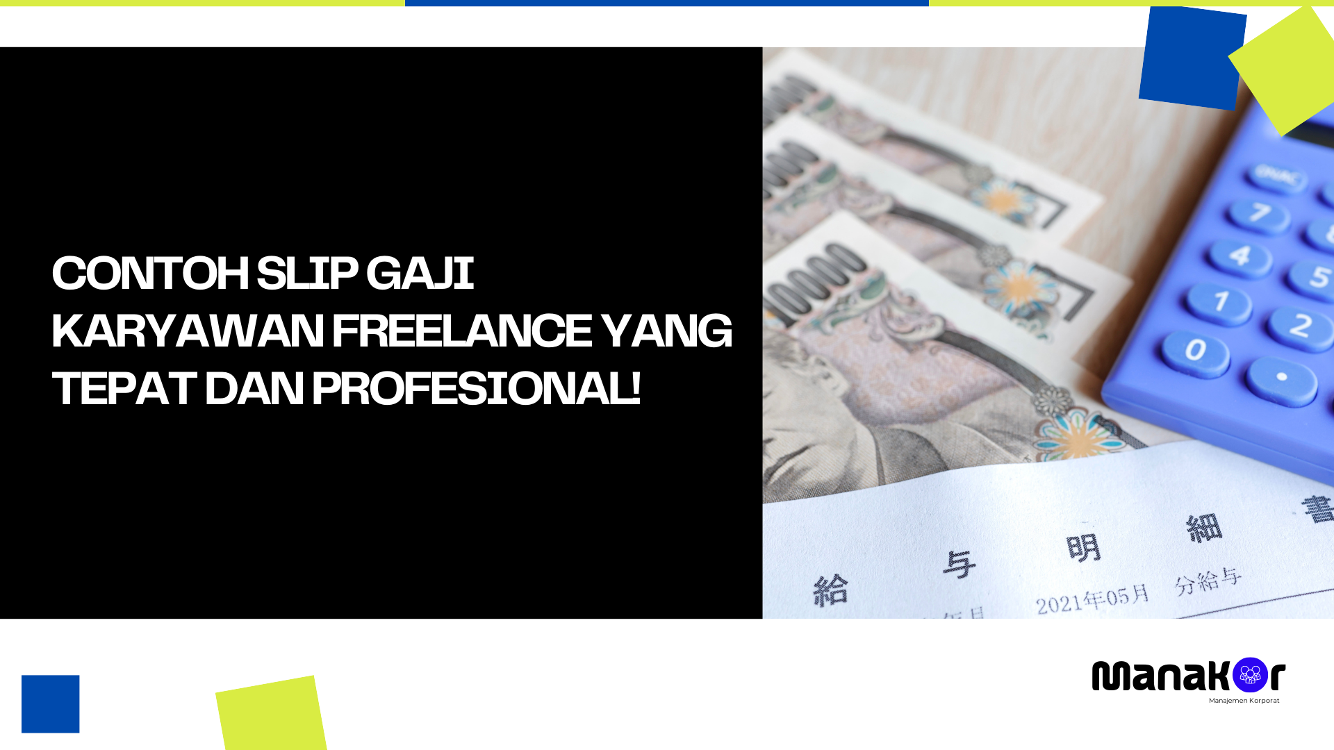 Contoh Slip Gaji Karyawan Freelance
