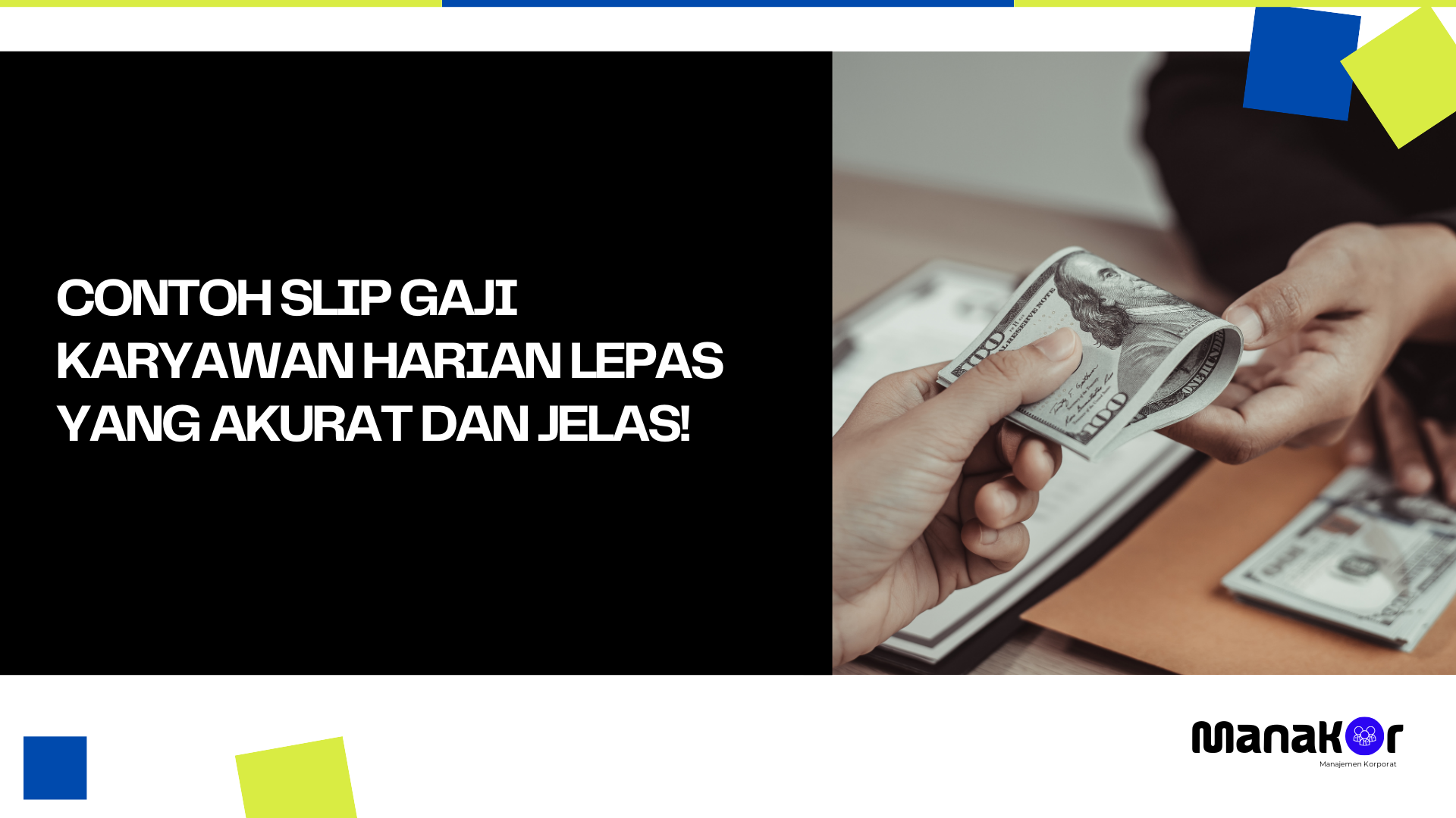 Contoh Slip Gaji Karyawan Harian Lepas