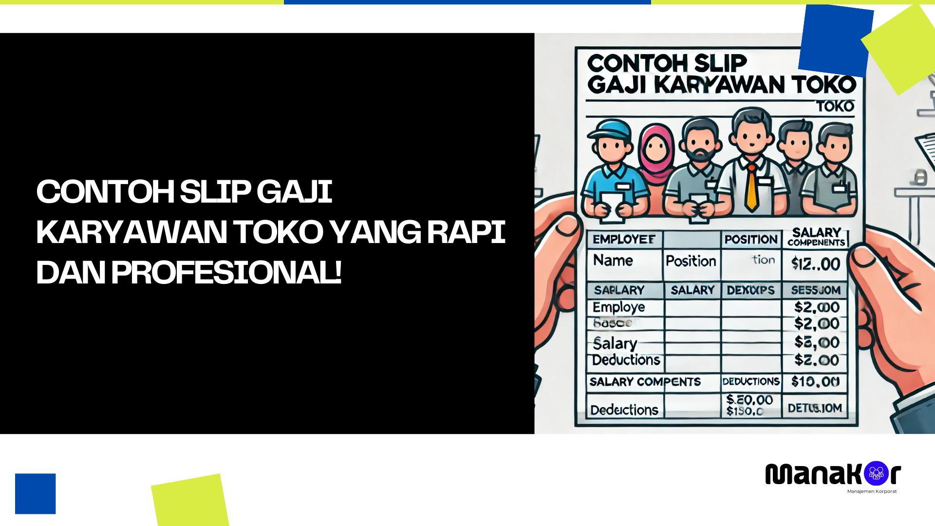 Contoh Slip Gaji Karyawan Toko