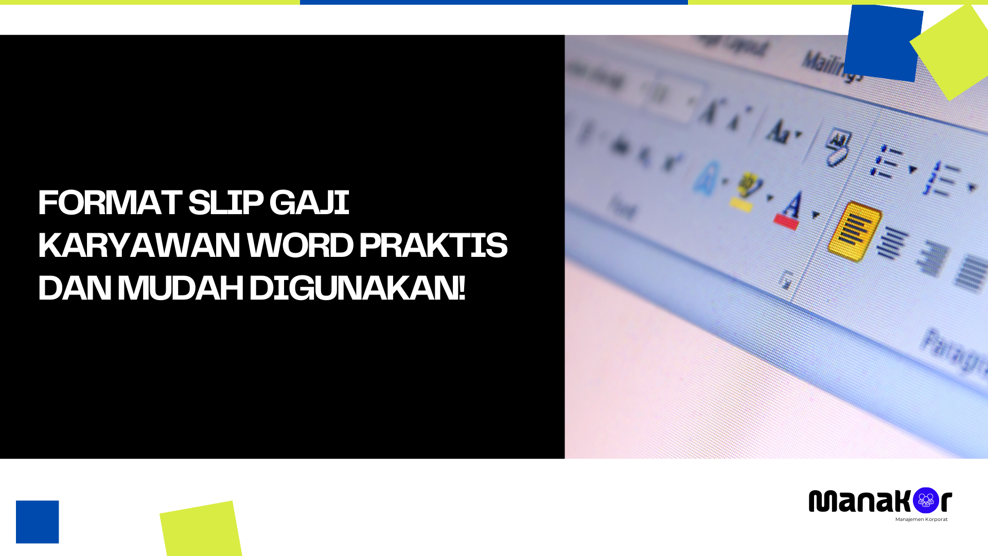 Contoh Slip Gaji Karyawan Word