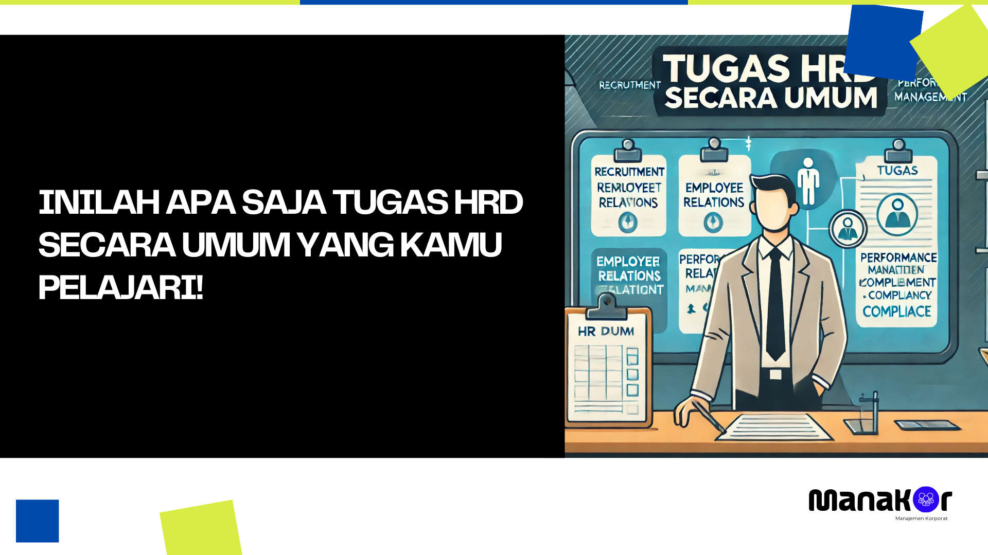 Tugas HRD Secara Umum