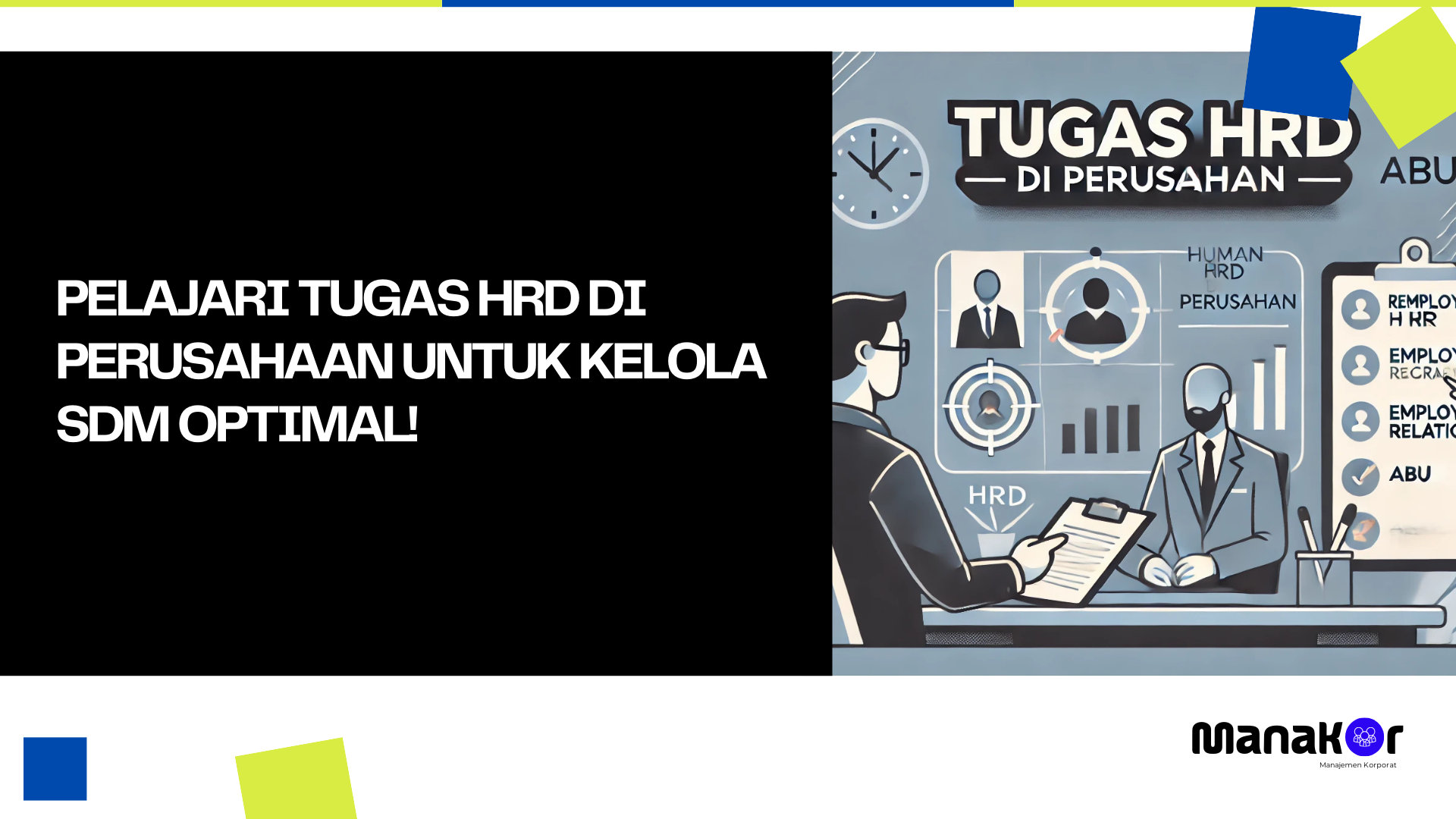 Tugas HRD di Perusahaan