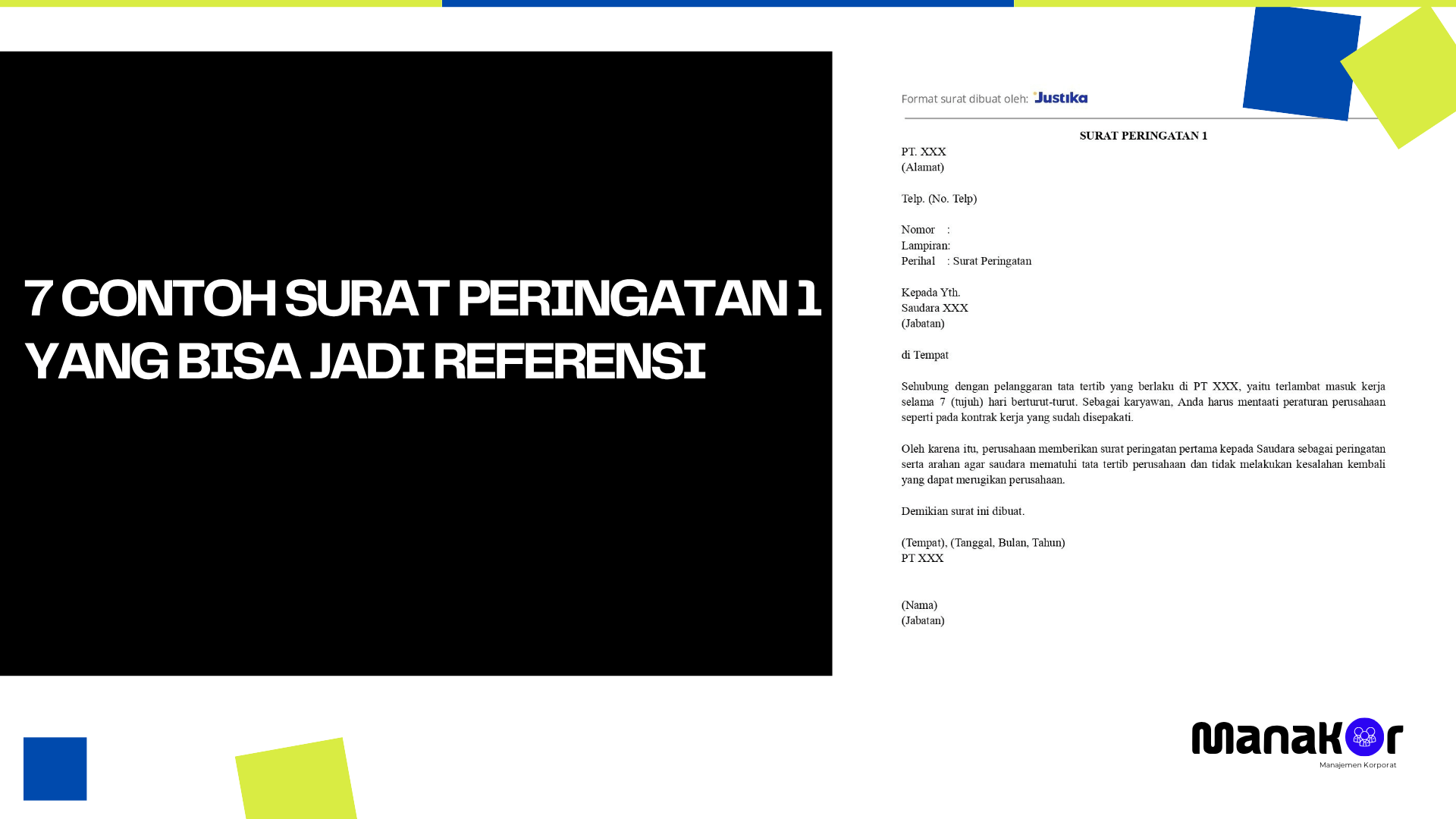 Contoh Surat Peringatan 1