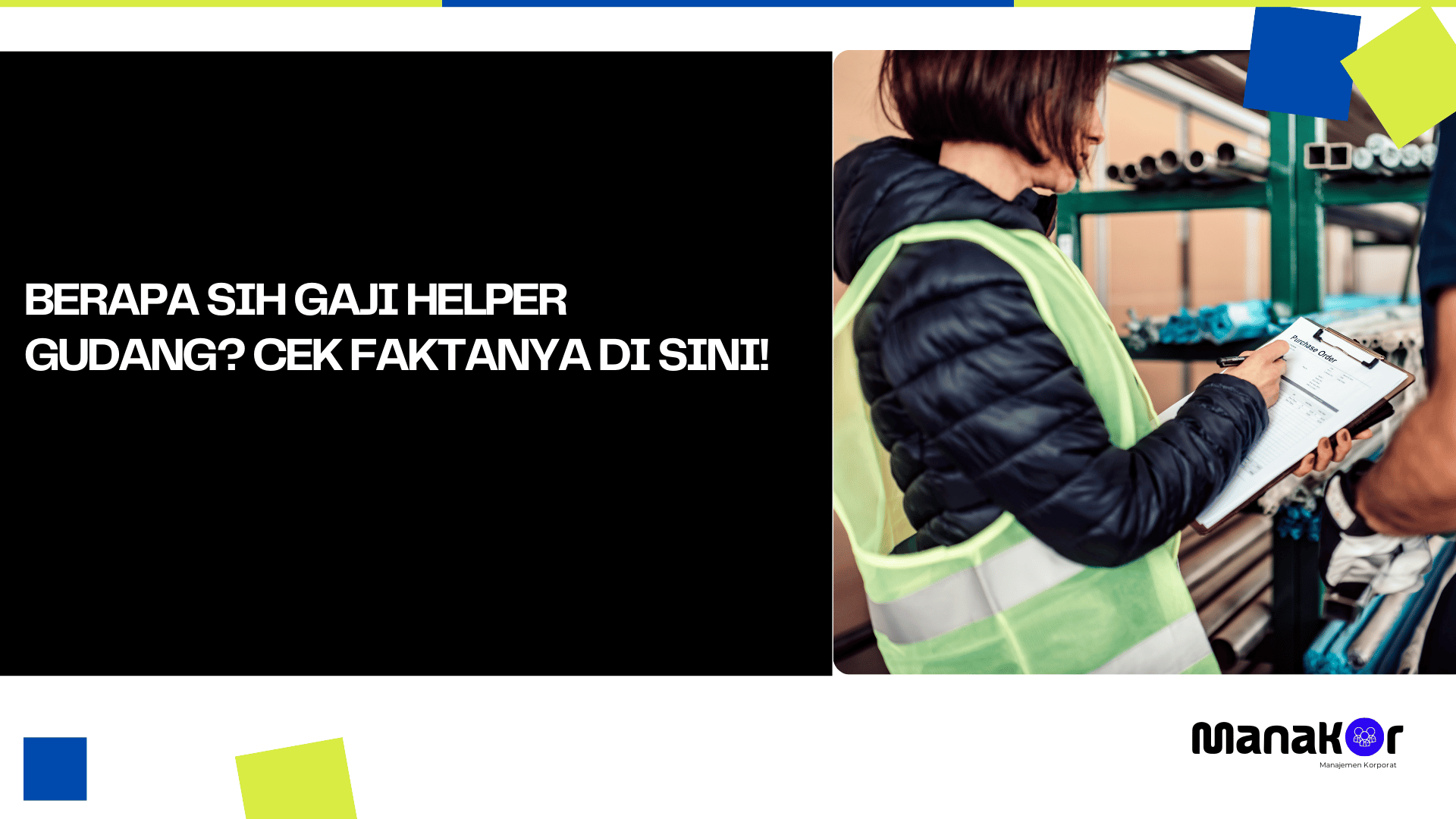 Gaji helper gudang