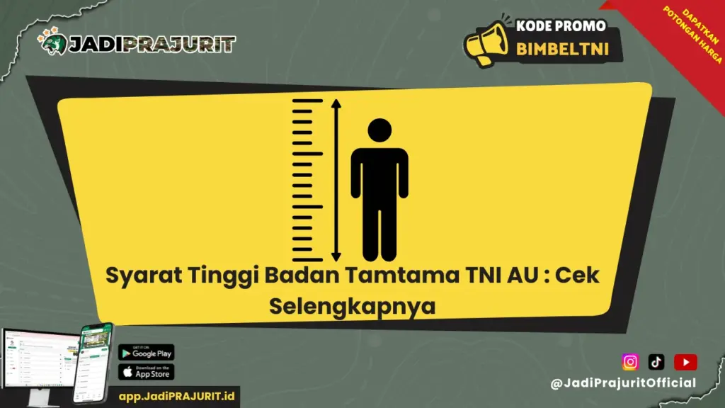 Syarat Tinggi Badan Tamtama TNI AU