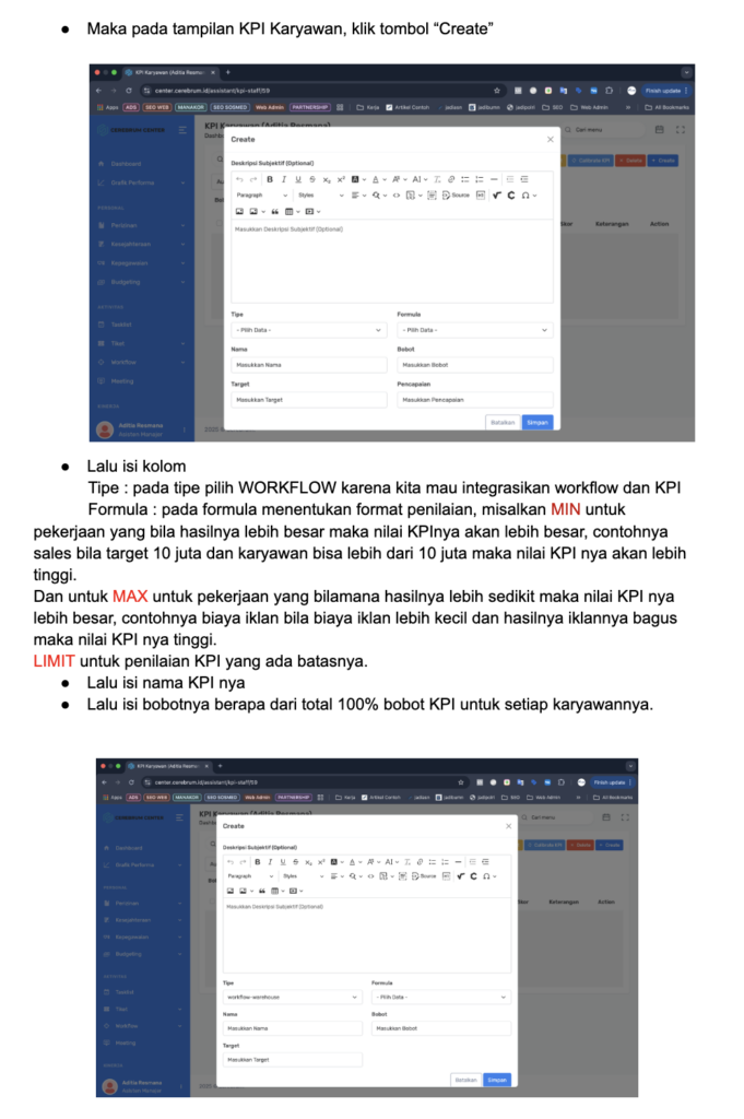 Tutorial KPI manakor