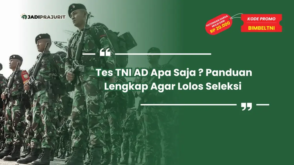 Tes TNI AD Apa Saja