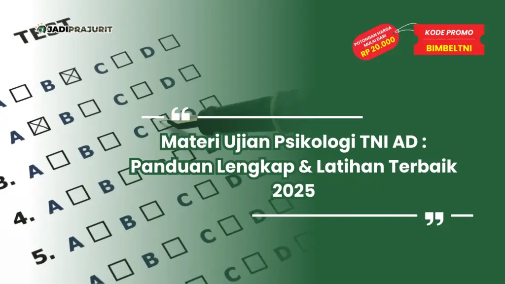 Materi Ujian Psikologi TNI AD