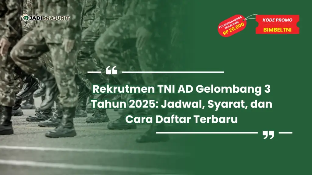 Rekrutmen TNI AD Gelombang 3