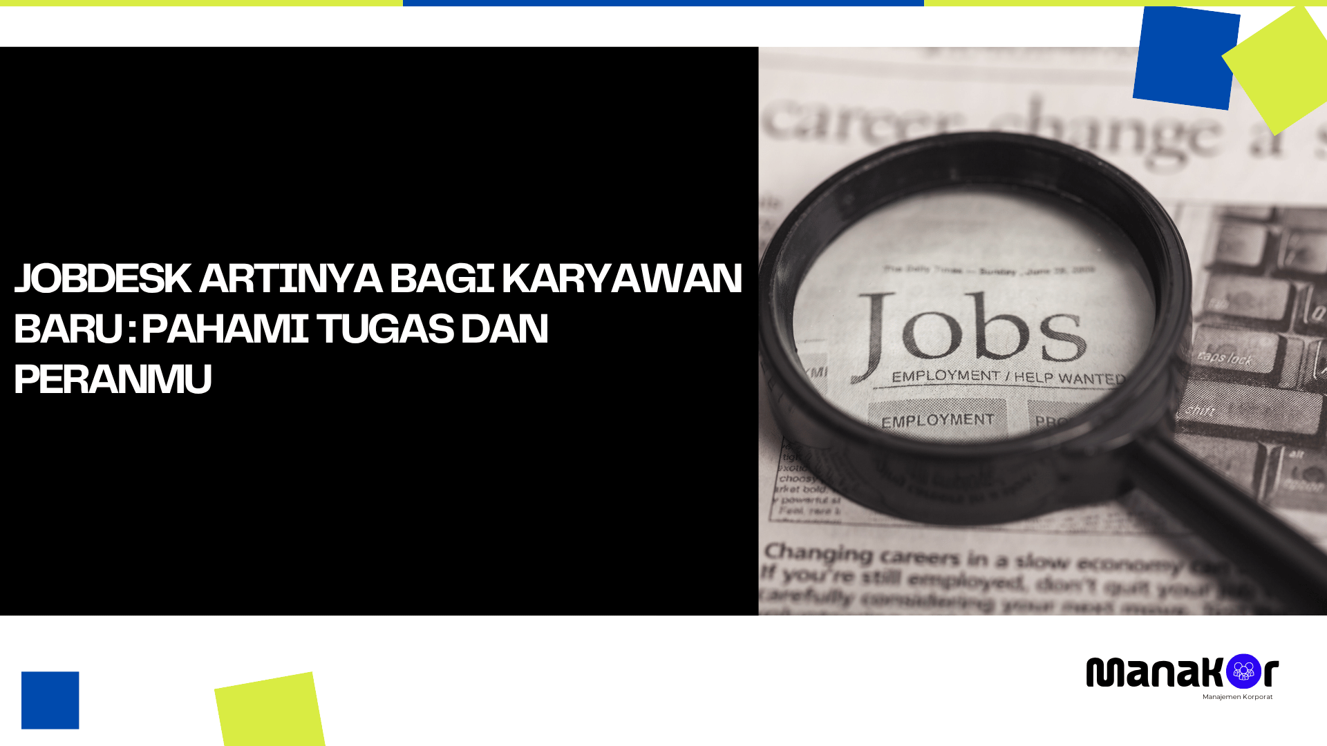 Jobdesk artinya