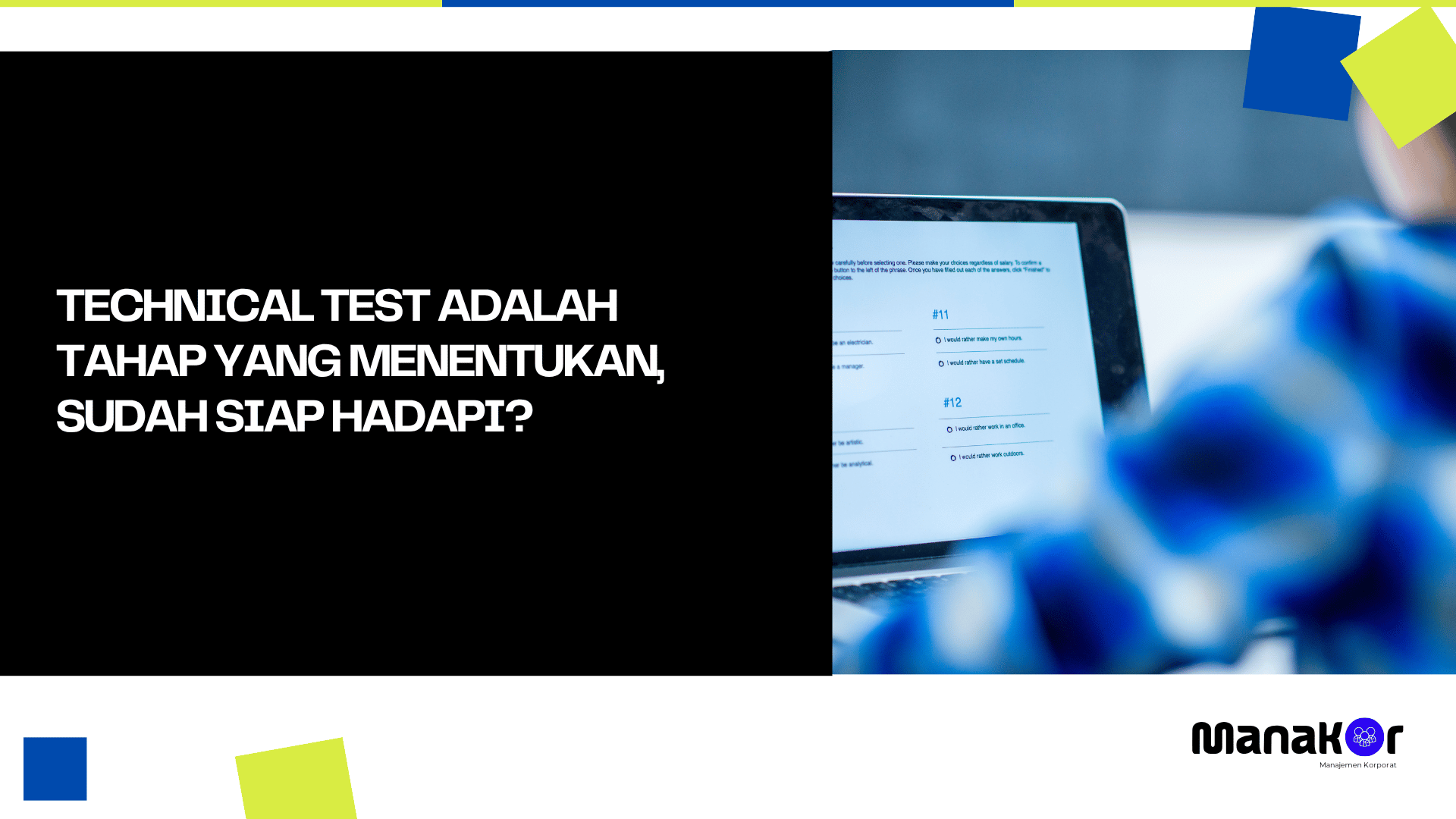 Technical test adalah