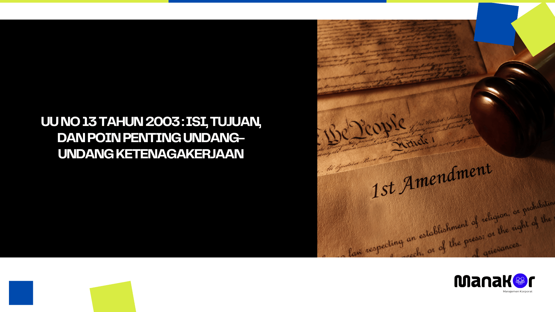 UU No 13 Tahun 2003