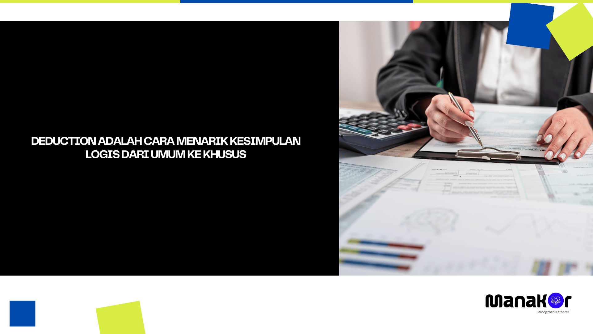 deduction adalah