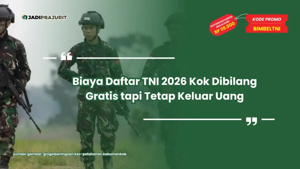 biaya daftar tni 2026