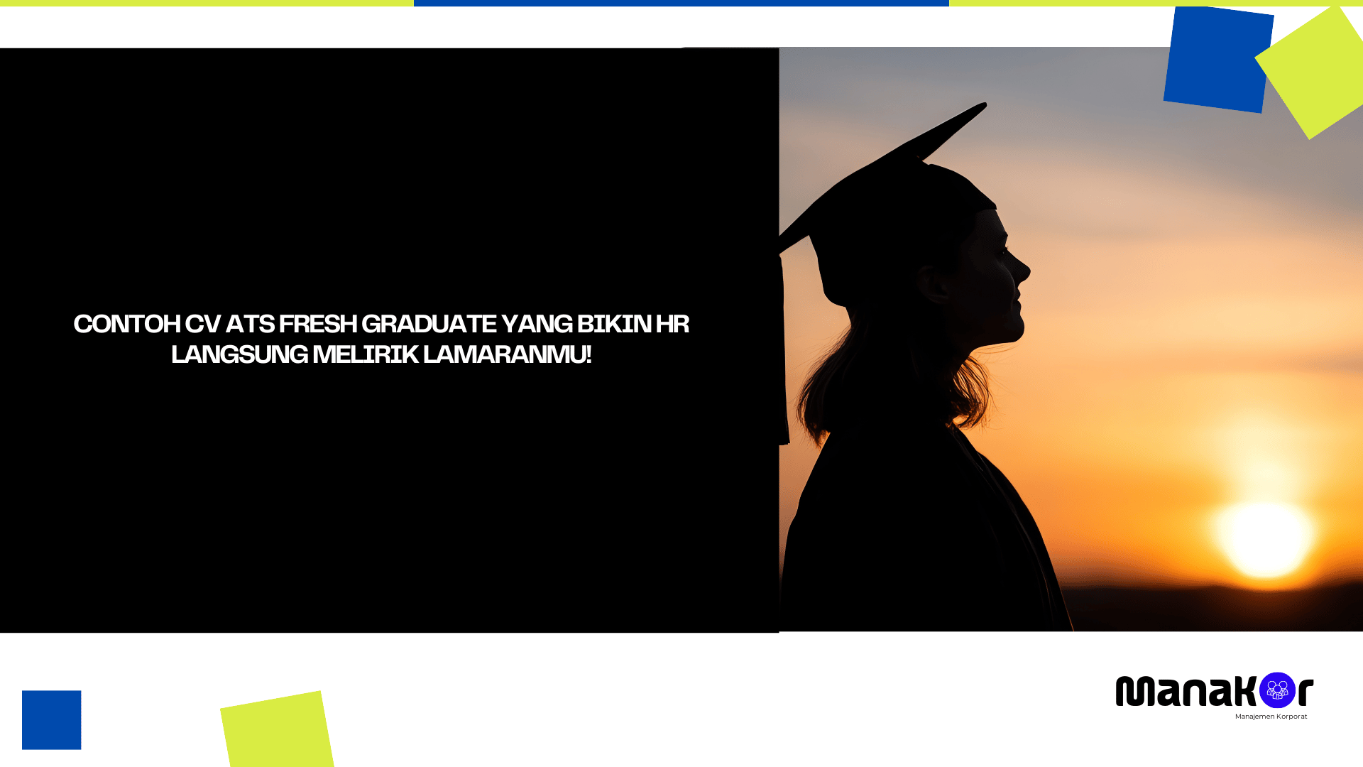 contoh cv ats fresh graduate