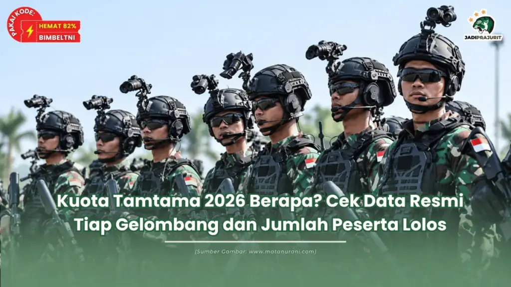 kuota tamtama 2026 berapa