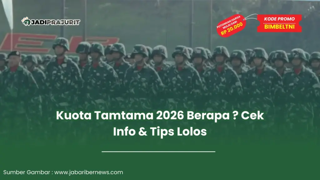 kuota tamtama 2026 berapa