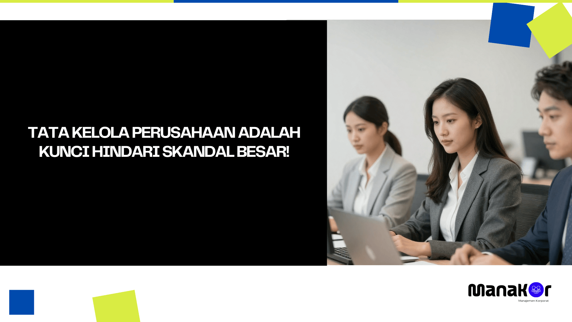 tata kelola perusahaan adalah
