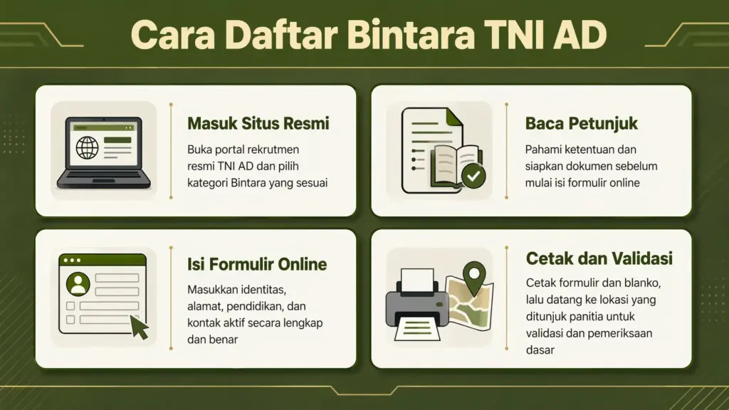 pendaftaran bintara tni ad