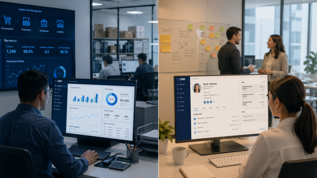 Perbedaan Fundamental Sistem ERP vs Sistem CRM dalam Perusahaan
