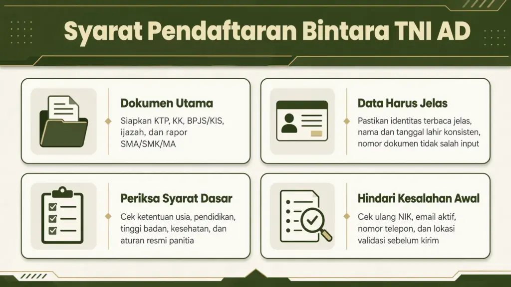 pendaftaran bintara tni ad