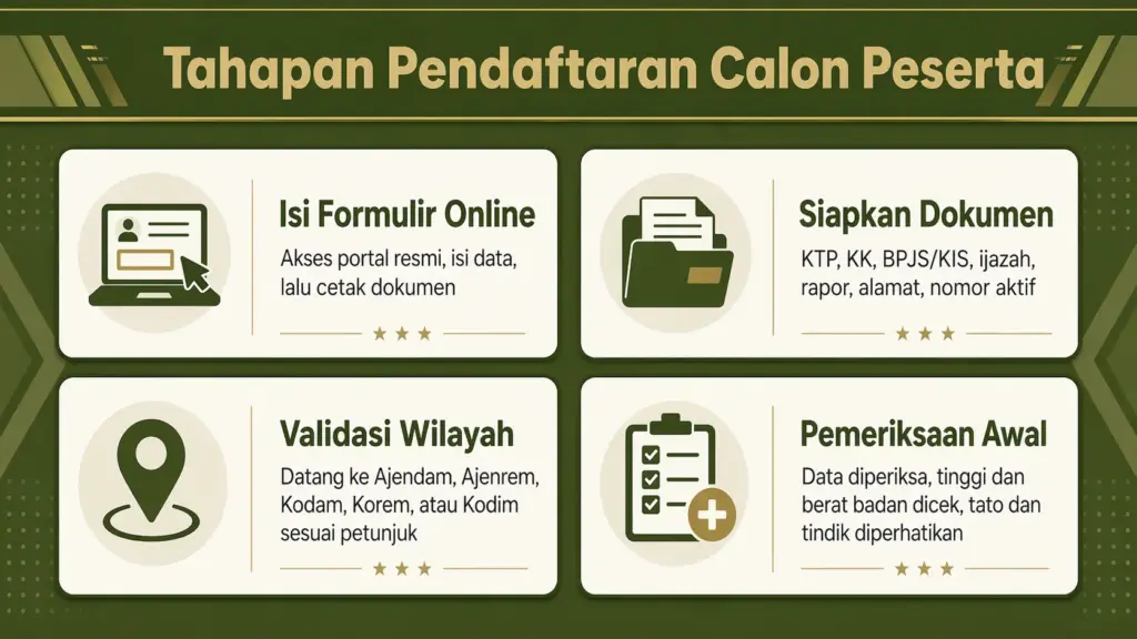 Jadwal pendaftaran tni