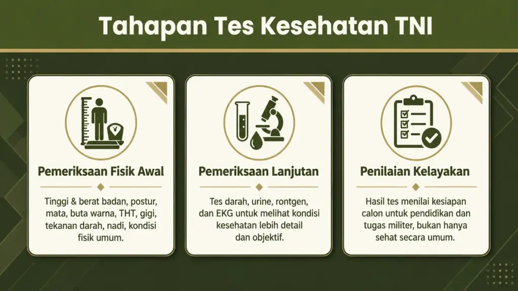 Tes kesehatan pendaftaran TNI