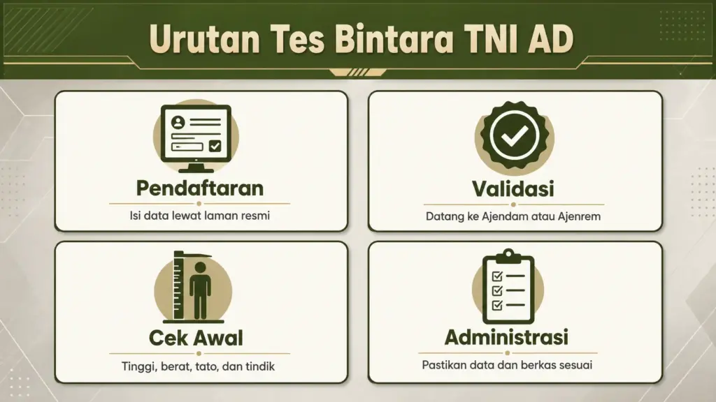 tahapan tes tni ad bintara