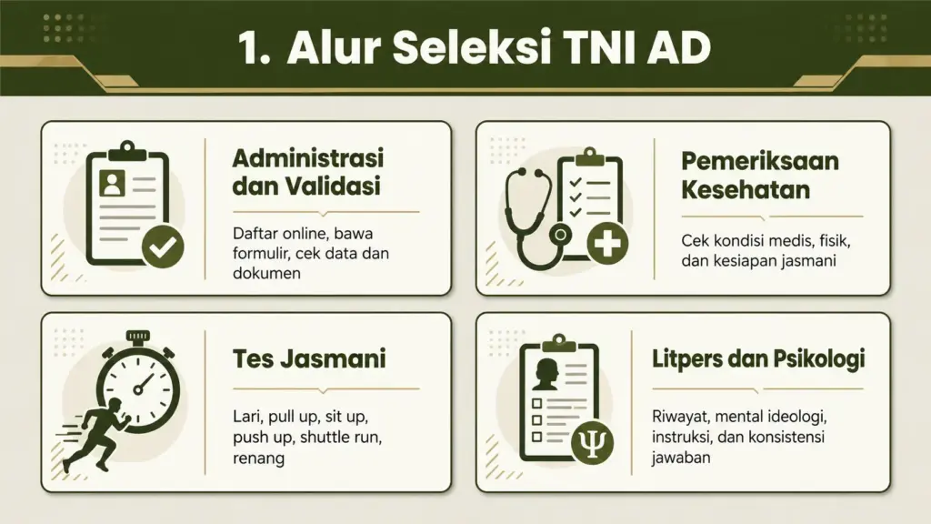 urutan tes tni ad
