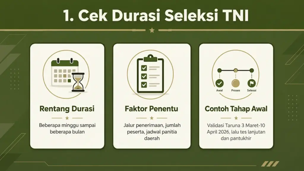 Berapa lama proses seleksi TNI