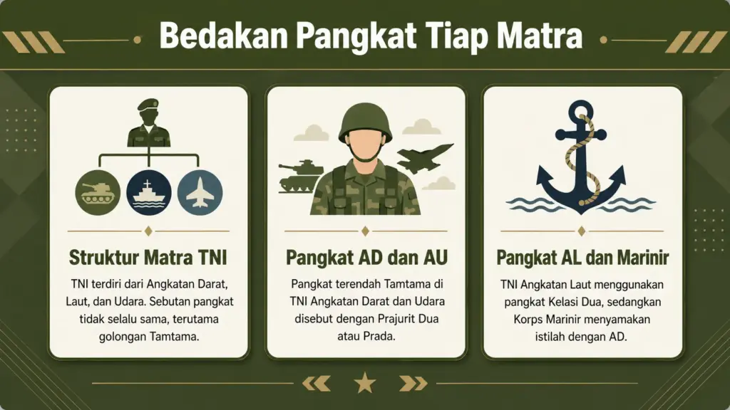 Apa pangkat terendah di TNI