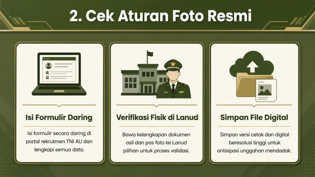 Pas foto TNI AU warna apa