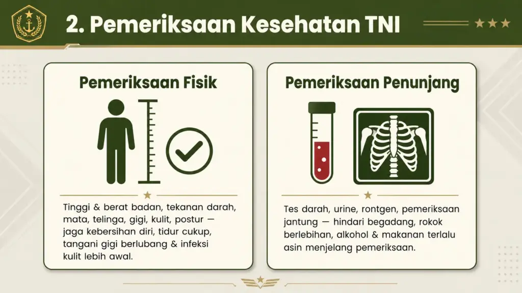 Kalo mau tes kesehatan apa yang harus dilakukan