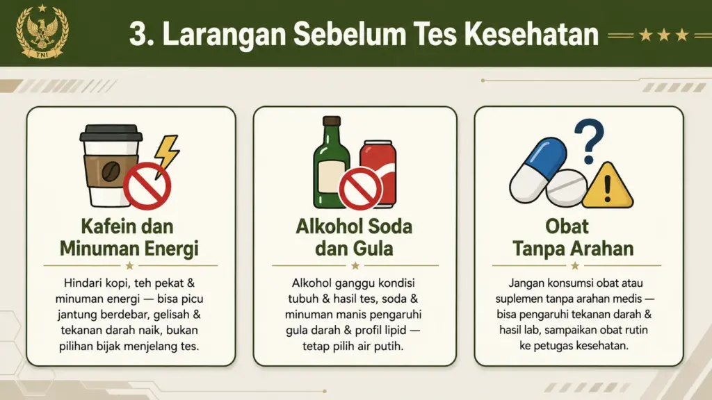 Sebelum tes kesehatan sebaiknya minum apa