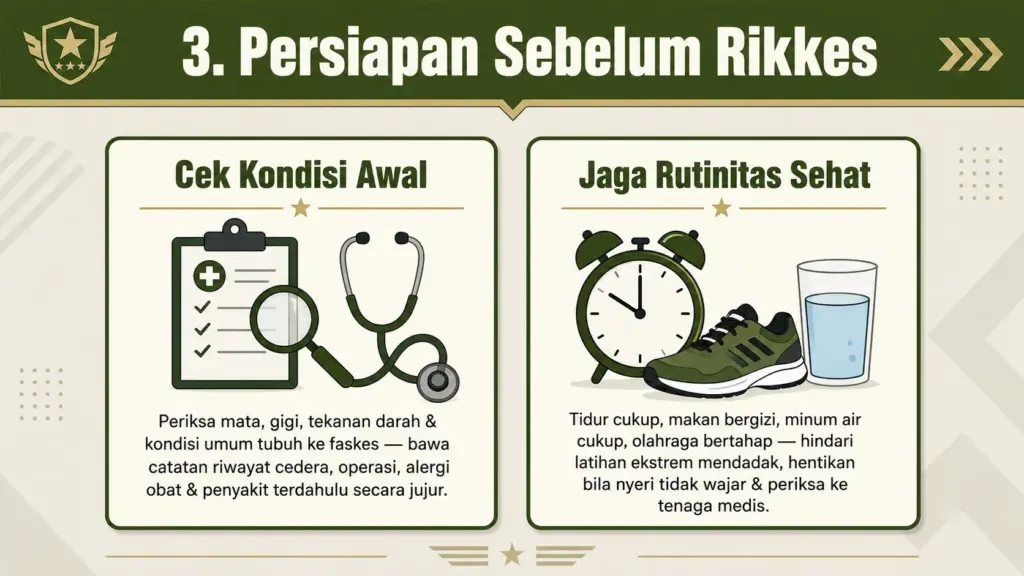 Kalo mau tes kesehatan apa yang harus dilakukan