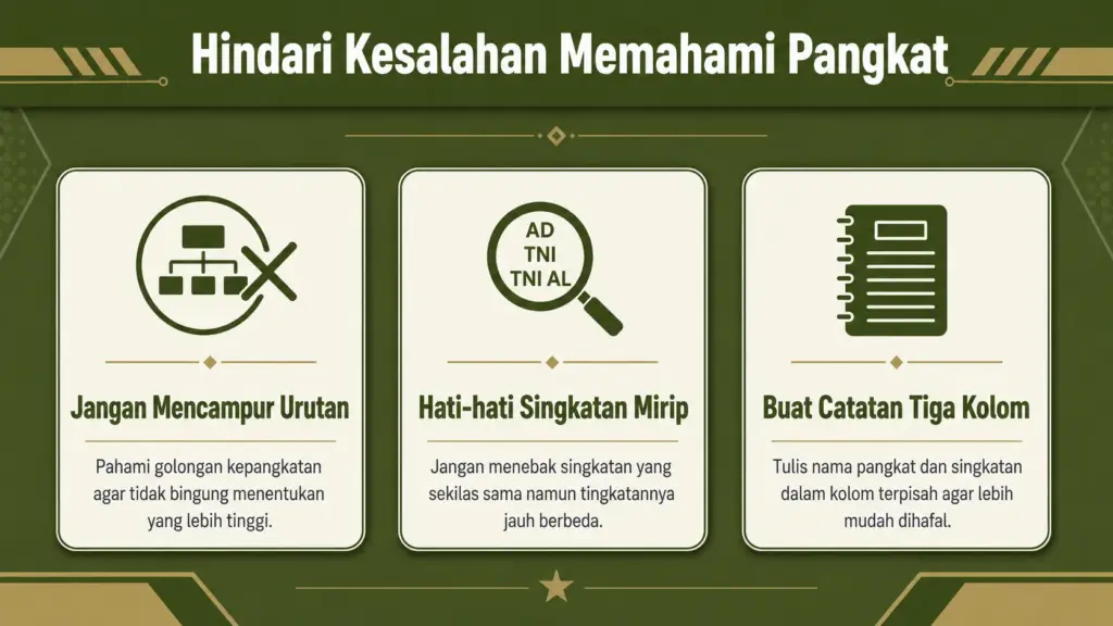 nama pangkat tni ad