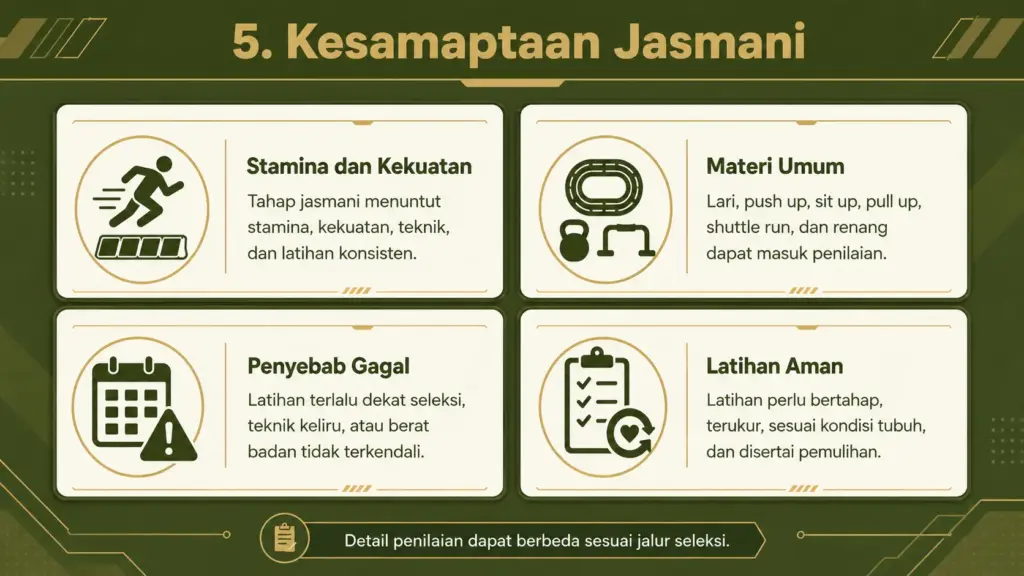 Apa saja yang bisa menggagalkan tes TNI