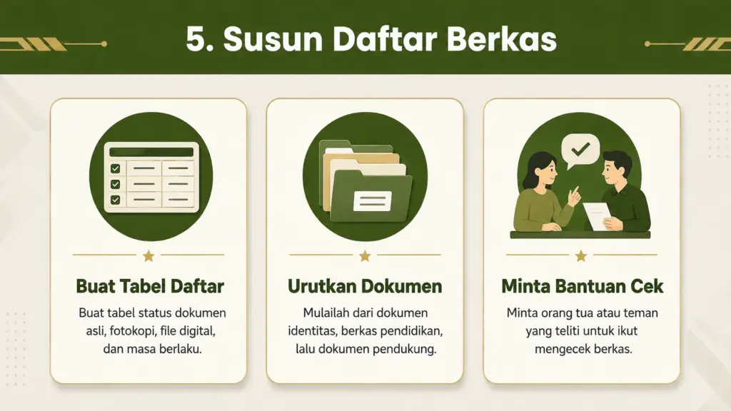 Tes administrasi TNI AD meliputi apa saja