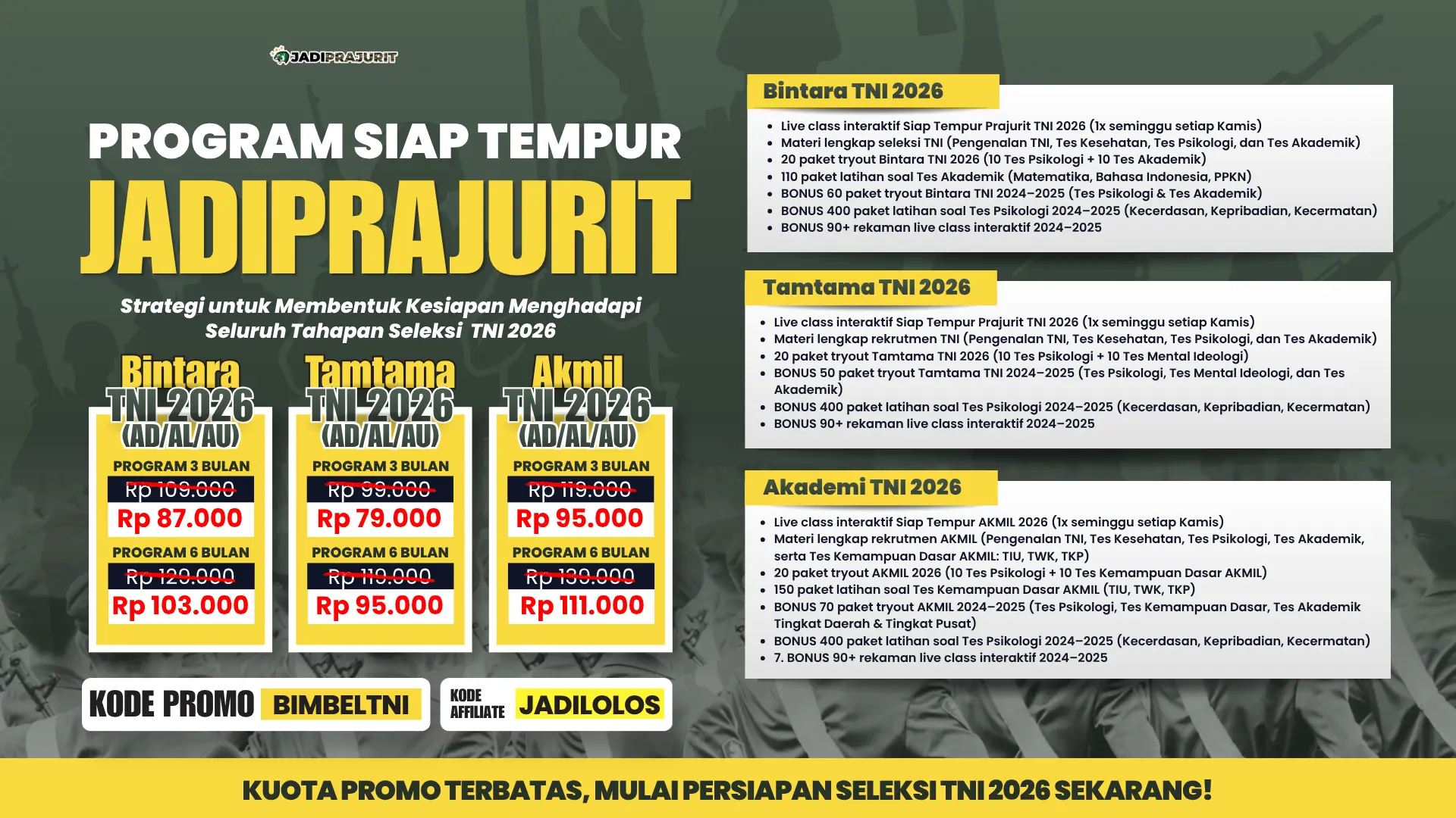 PROMO WEB ARTIKEL (20 MEI 2026) - KODE PROMO BIMBELTNI