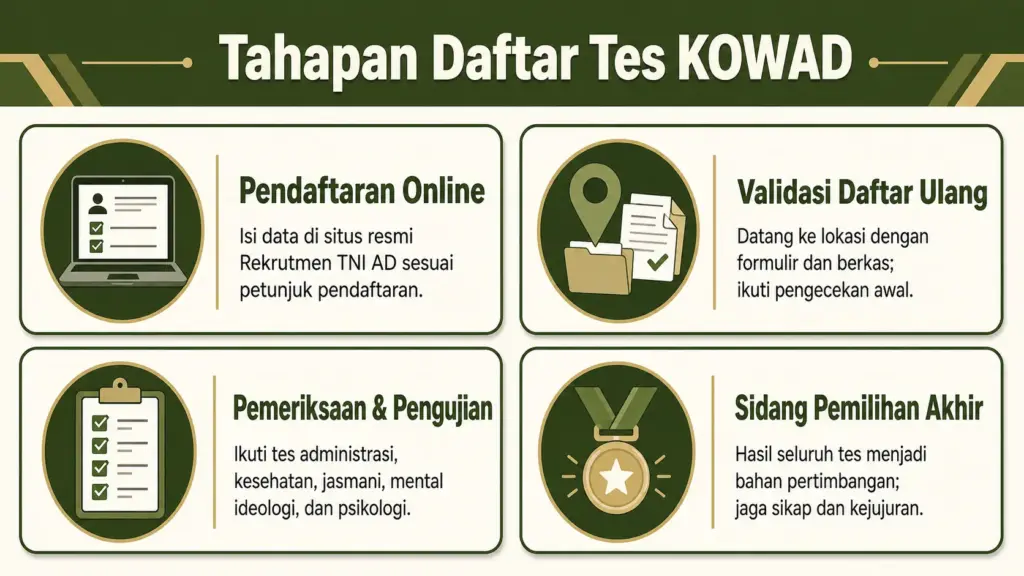 tes kowad apa saja