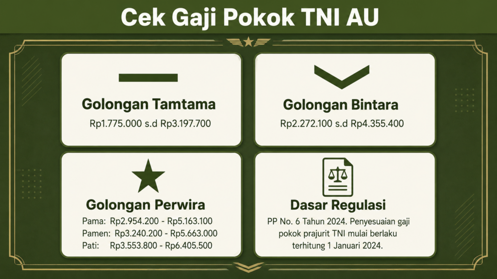 gaji tni au