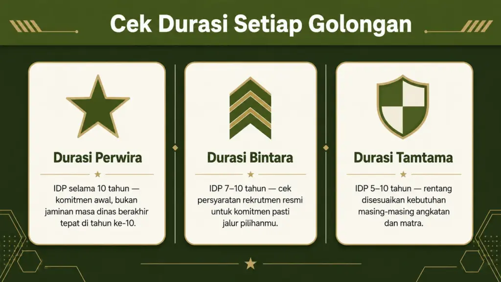 berapa lama tugas tni
