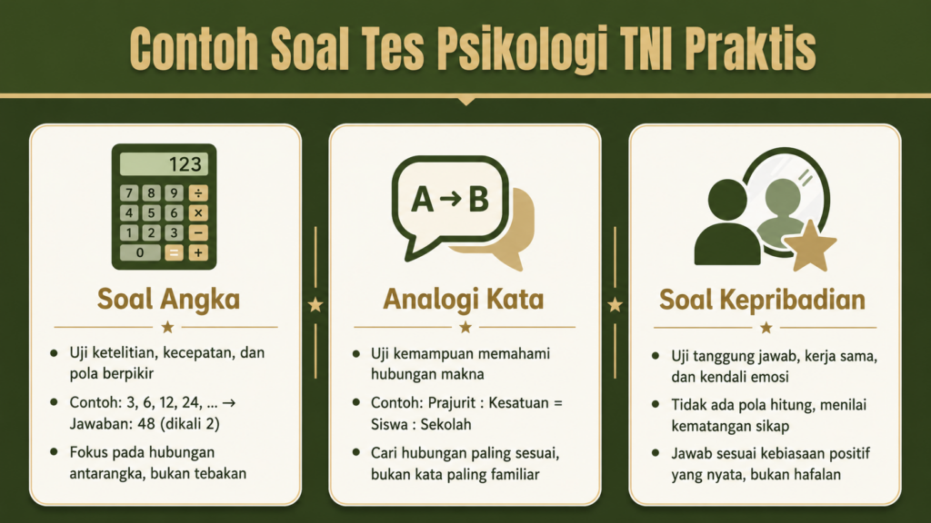 Contoh soal tes psikologi TNI