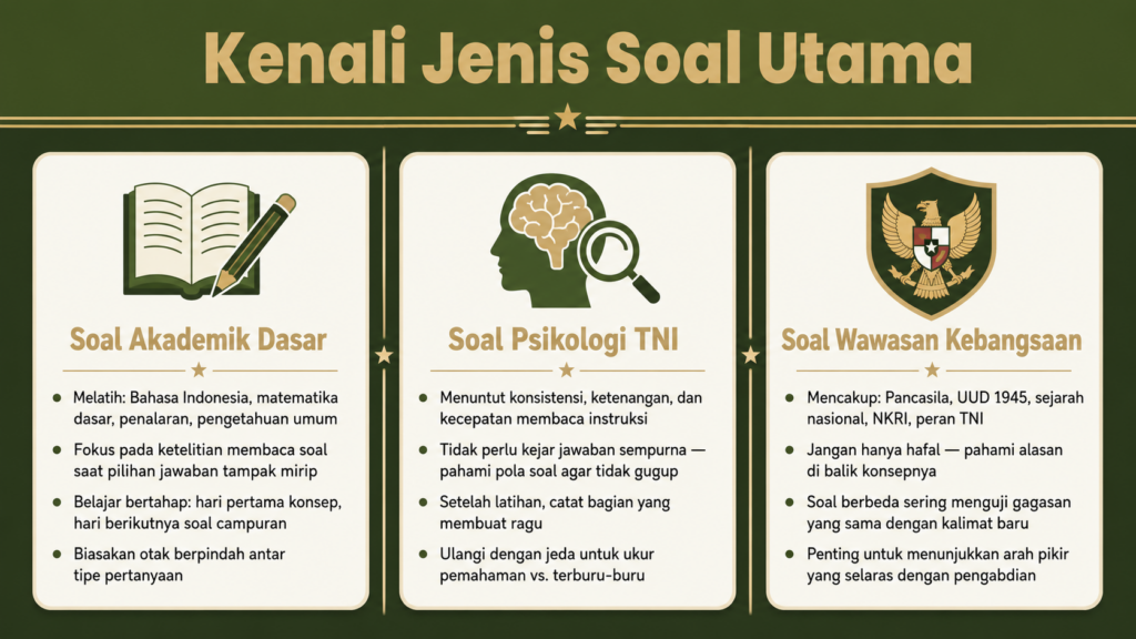 soal latihan masuk tni