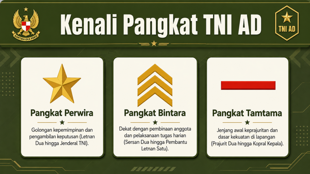 tingkatan pangkat tni