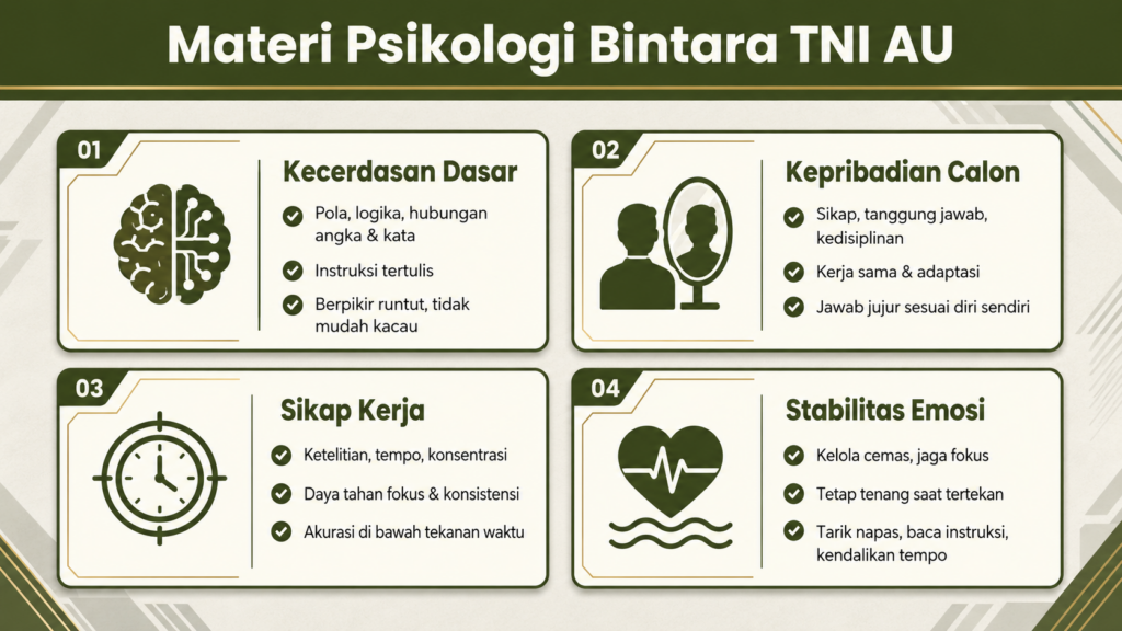 Materi Psikologi Bintara TNI AU