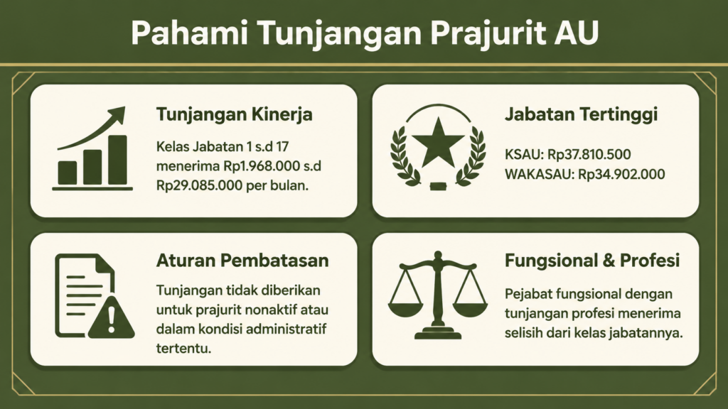 gaji tni au